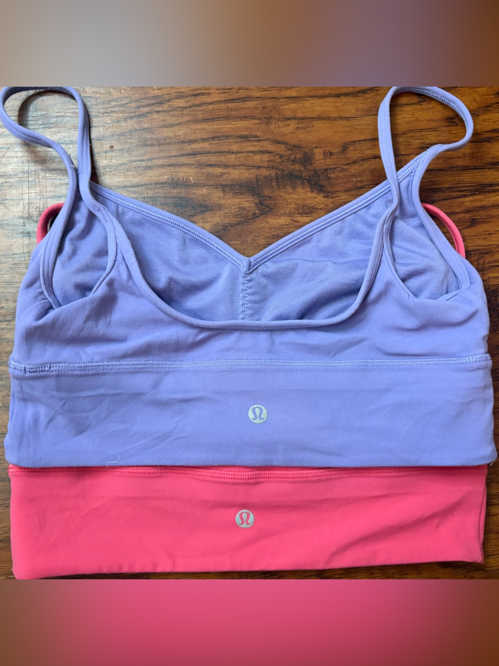 lululemon athletica Lavender and Pink Double Pack Sports Bras